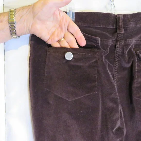 Vintage No Boundaries 98% cotton stretch Rhinestone Buttons Brown Bootcut - Picture 9 of 15